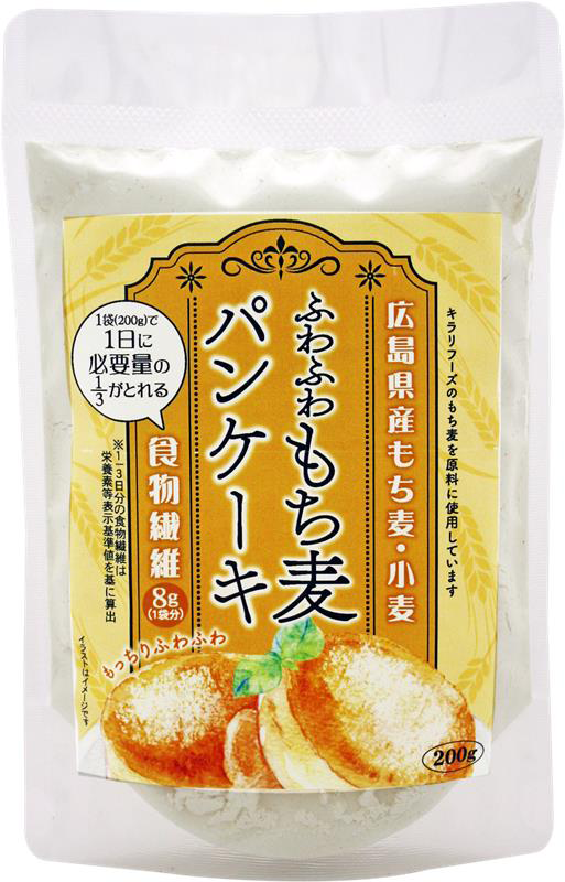 キラリフーズ ふわふわもち麦パンケーキ 200g