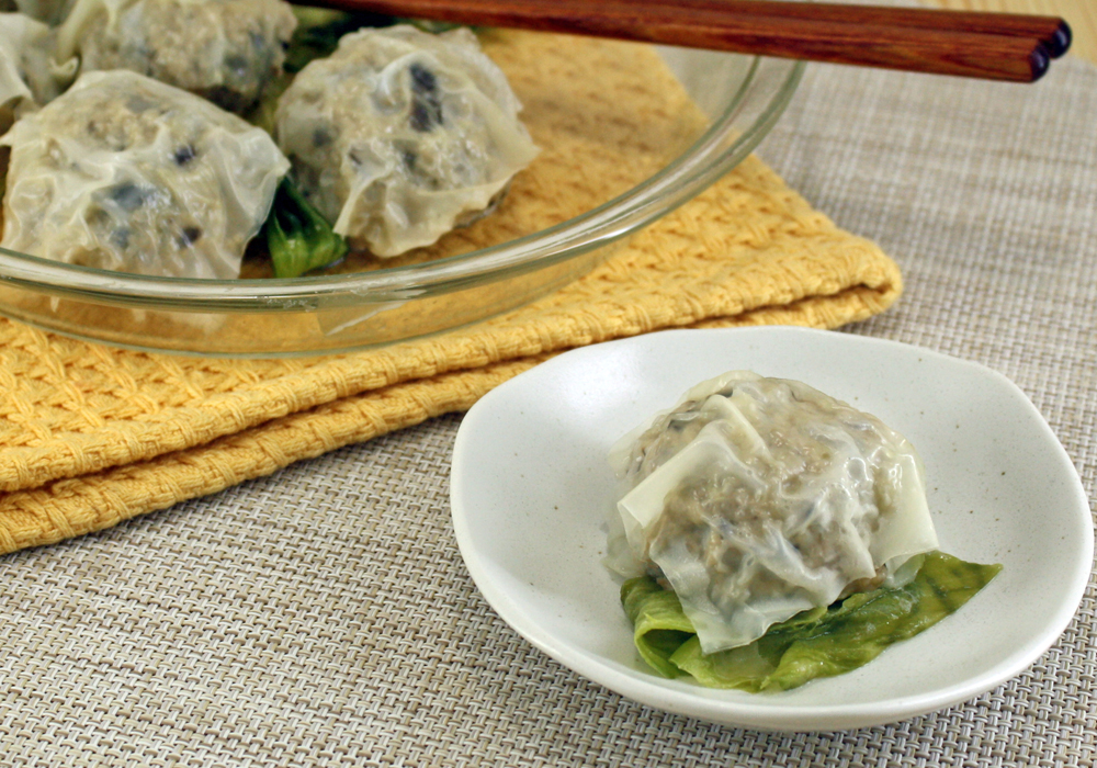 蓮根と鶏ひき肉のさっぱり焼売風